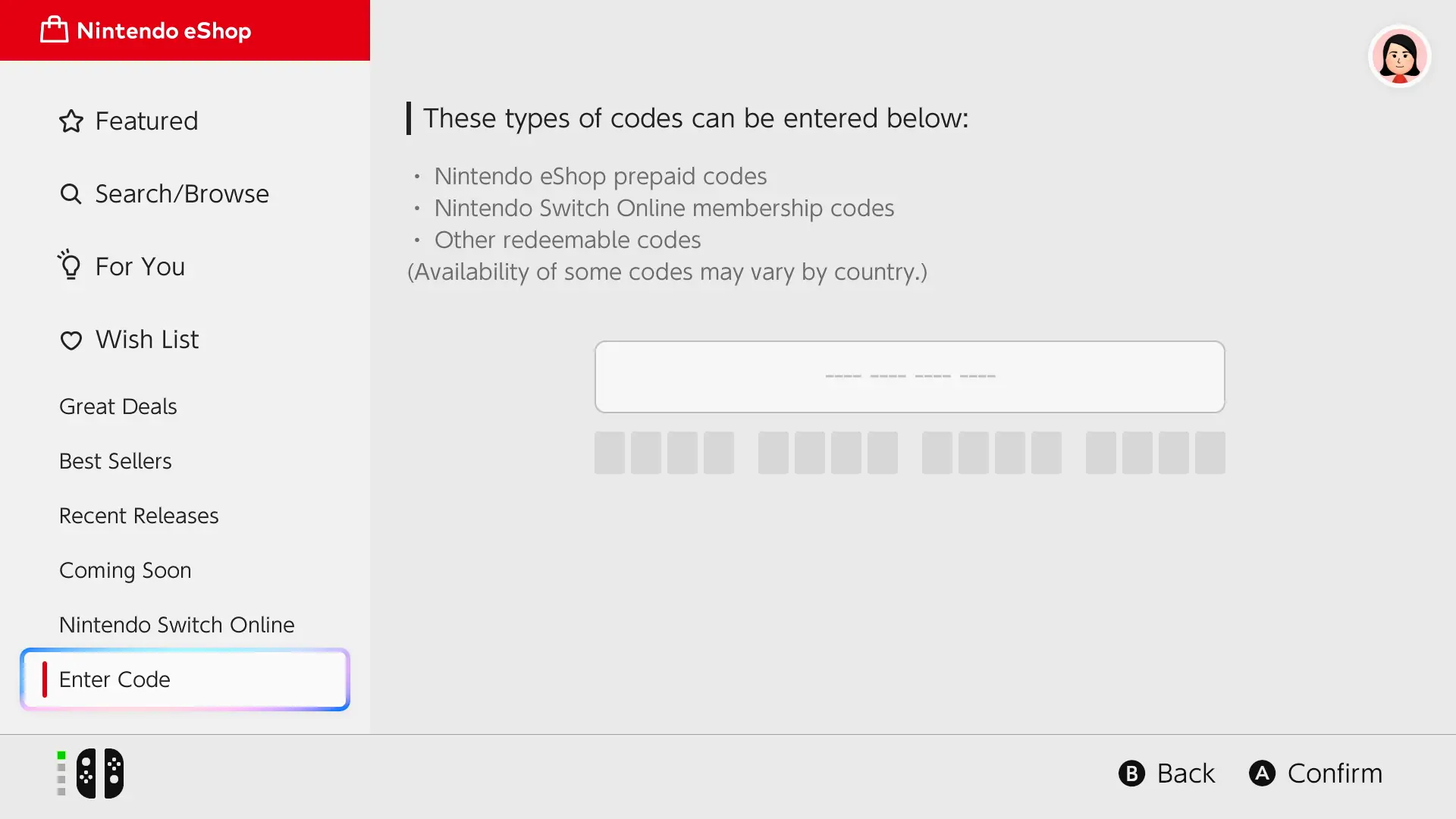 How to redeem Nintendo Switch online gift card?
