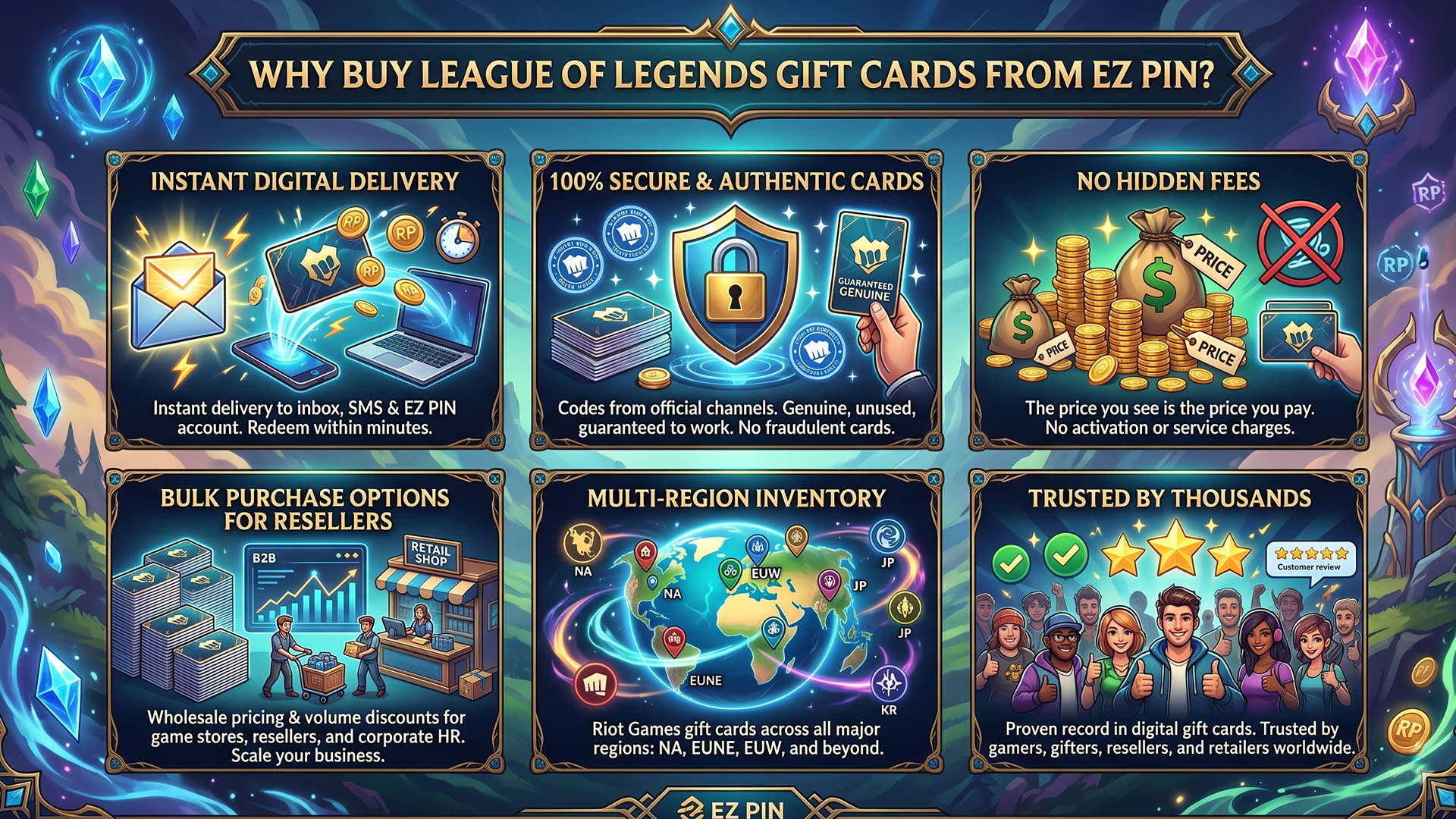 League of Legends Riot Games EZ PIN Guide